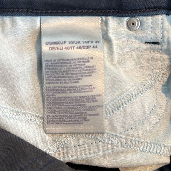 NYDJ Women's Straight Leg Jeans Dark Blue Size 10 Lift Lift Tuck Slimming - Picture 6 of 12